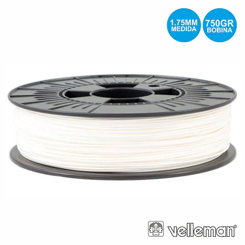 ROLO DE FILAMENTO P/ IMPRESSÃO 3D 1.75MM 750G BRANCO