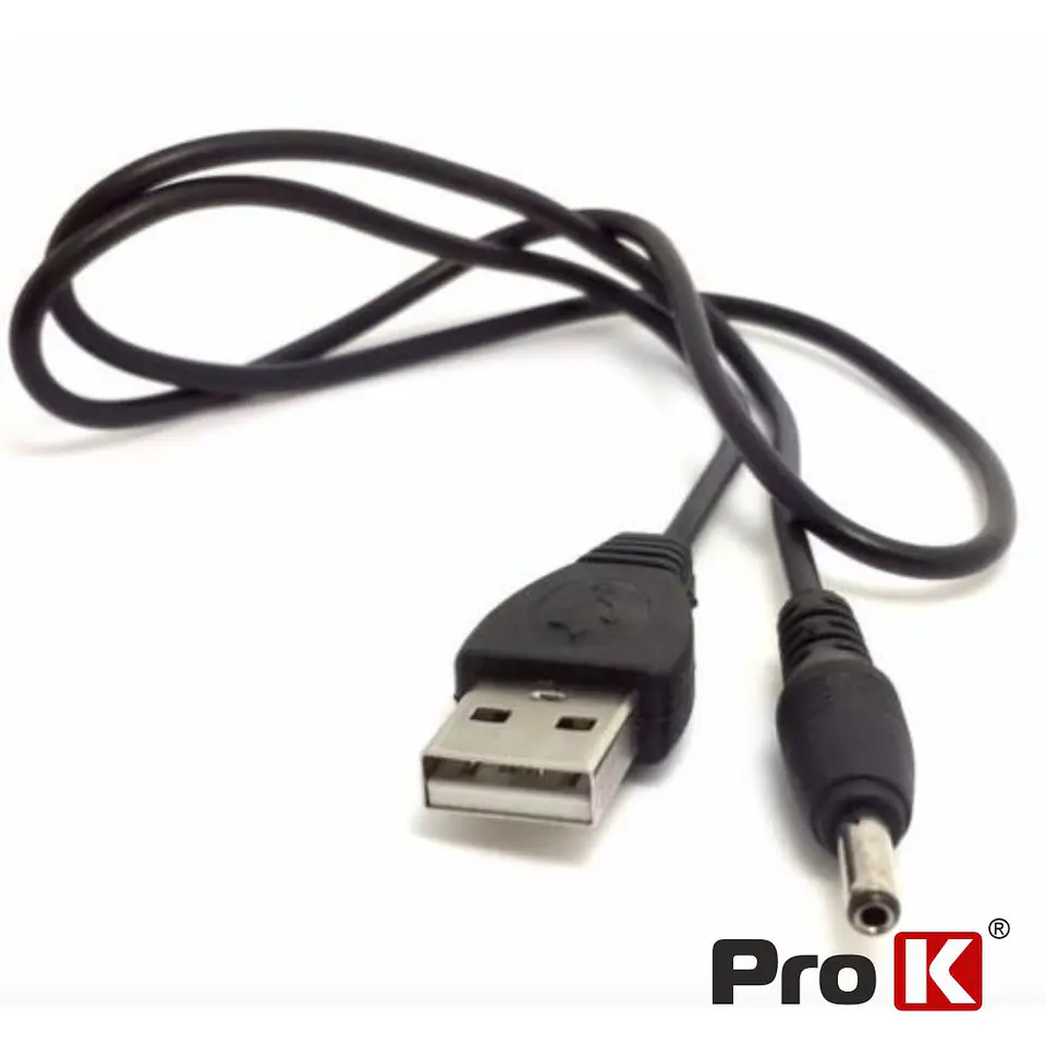 Cabo Alimentação USB-A 2.0 / DC 5.5mm PROK 1