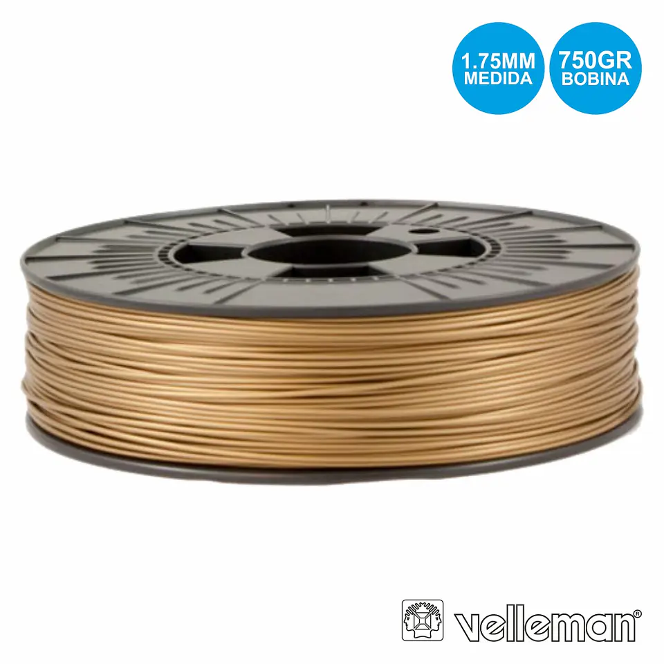 ROLO DE FILAMENTO P/ IMPRESSÃO 3D 1.75MM 750G BRONZE 1