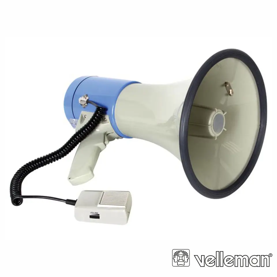 Megafone 25W C/ Ranhura P/ Cartão SD E Porta USB VELLEMAN 1