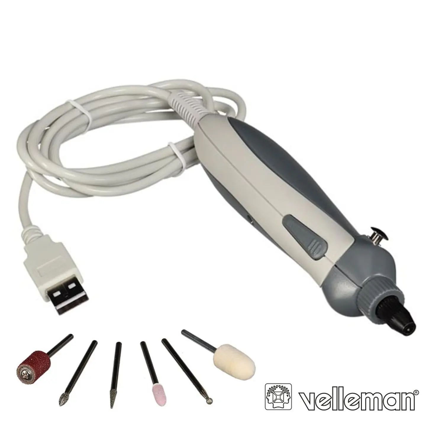 Berbequim De Precisão Elétrico Acessórios USB VELLEMAN 1