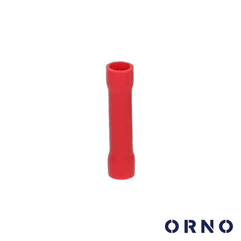 Terminal Redondo Isolado 1mm² 10x Vermelho ORNO