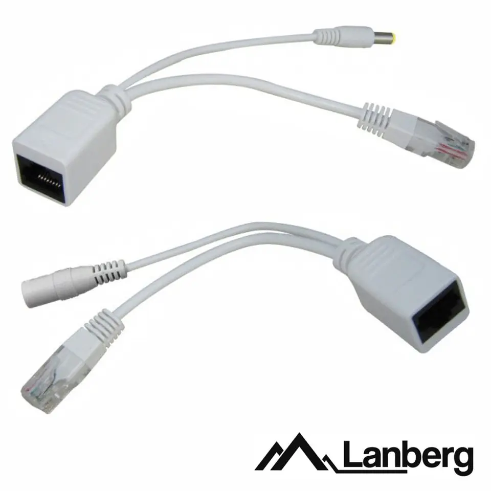 Conjunto Adaptador Poe C/ RJ45 E DC LANBERG 1