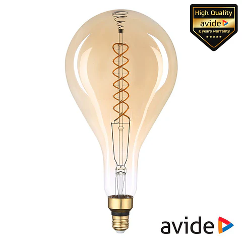 Lâmpada E27 8W 230V Filamento 2400K 500lm Amber AVIDE