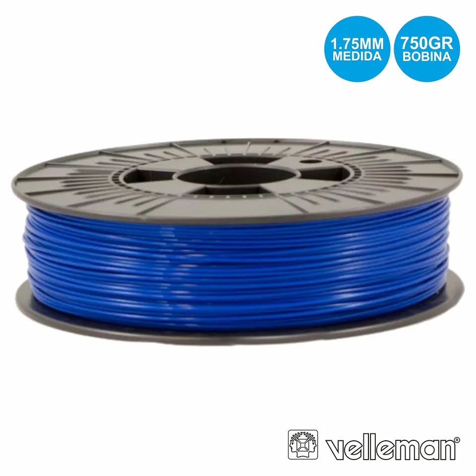 ROLO DE FILAMENTO P/ IMPRESSÃO 3D 1.75MM 750G AZUL CLARO 1