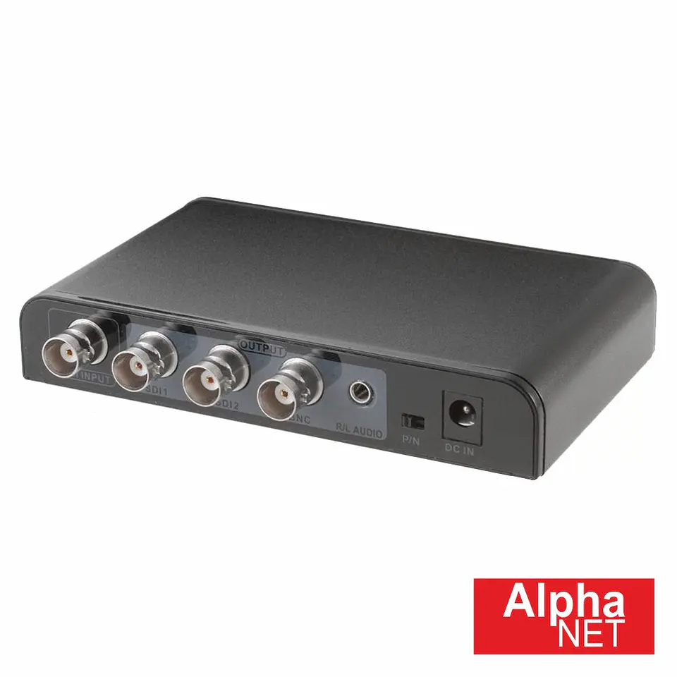 CONVERSOR VIDEO 3G/SD/HD SDI P/ CVBS E SDI ALPHANET 1