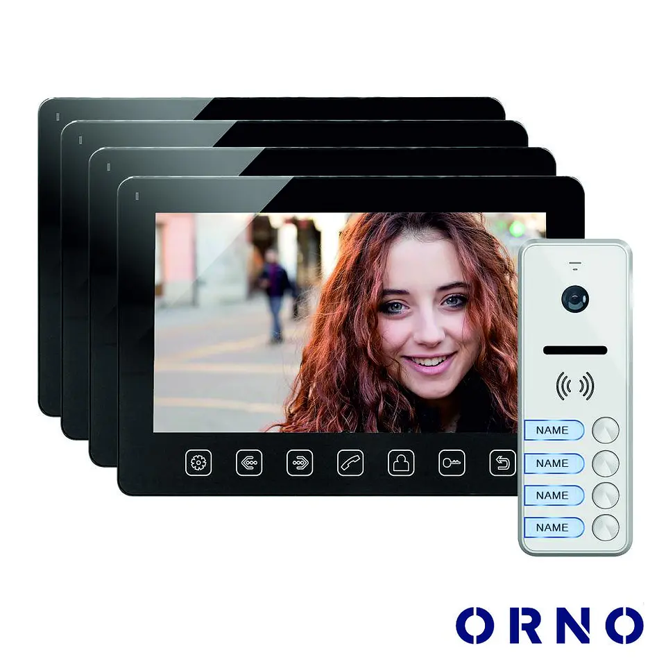 Vídeo Porteiro C/ 4 Lcd 7