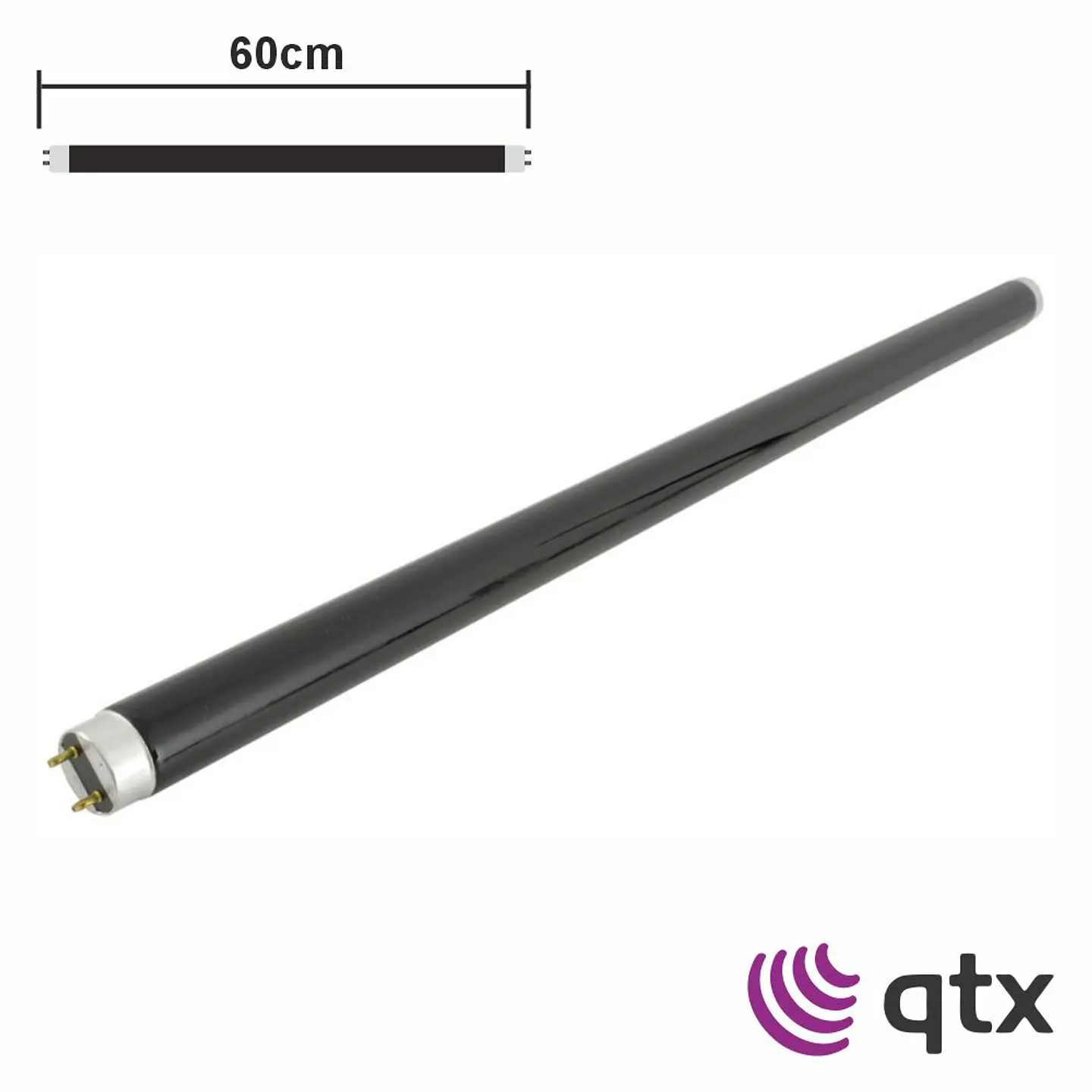 Lâmpada Tubular T8 18W 60cm 230V Fluorescente UV QTX 1