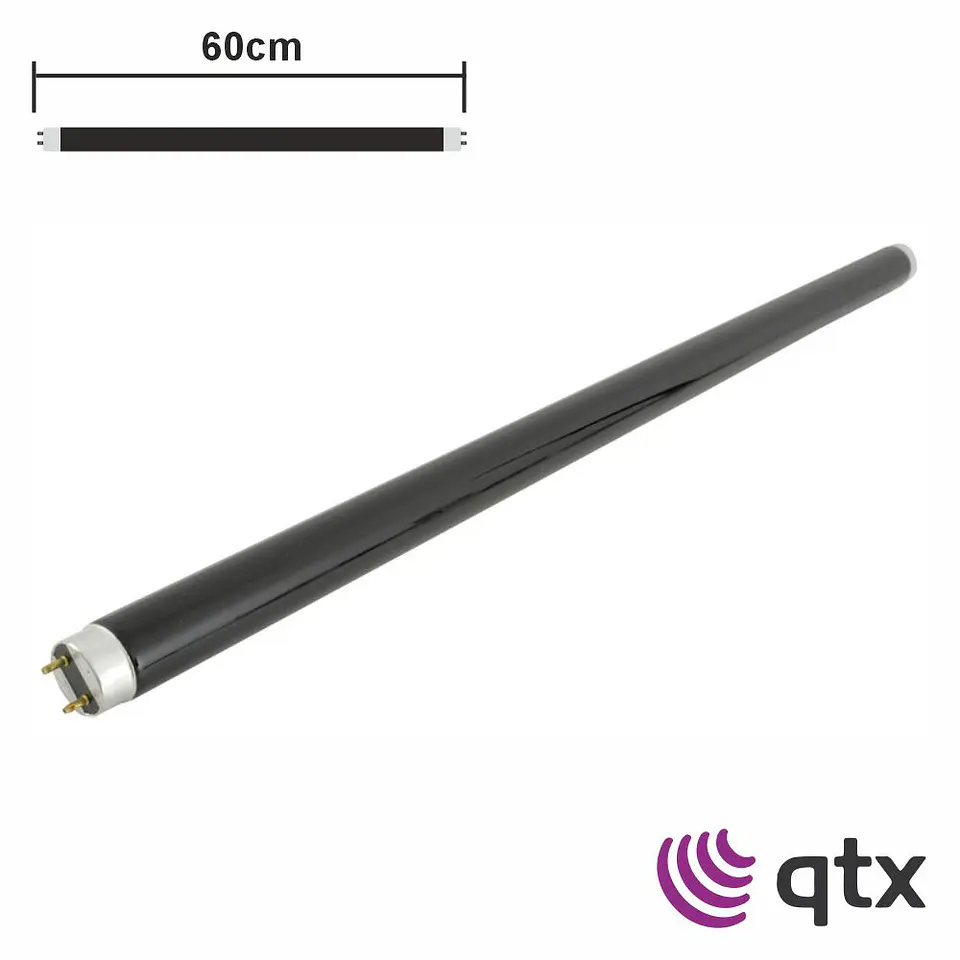 Lâmpada Tubular T8 18W 60cm 230V Fluorescente UV QTX 1