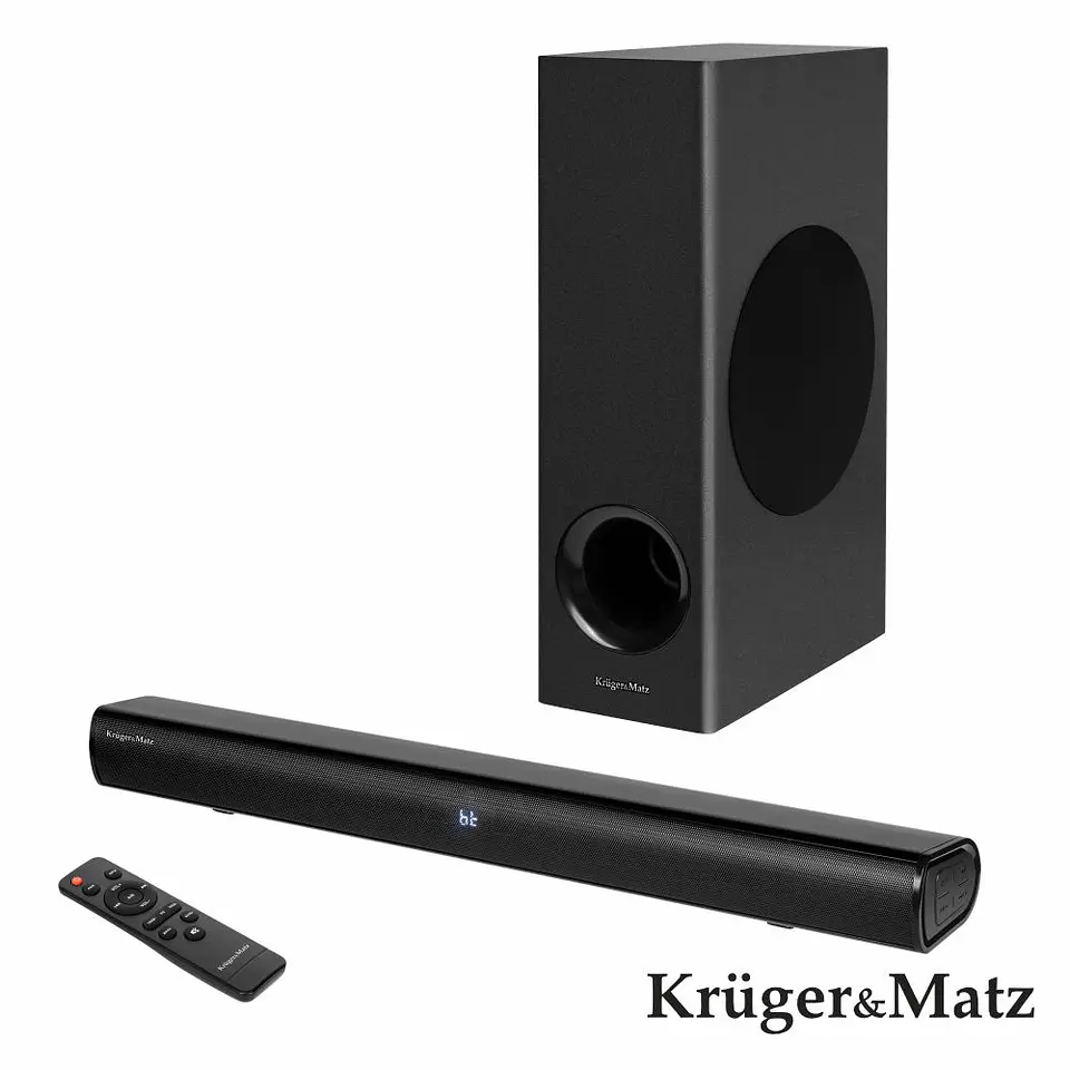 Barra Som C/ Sub S/Fios 36W USB/BT/HDMI/AUX KRUGER MATZ 1