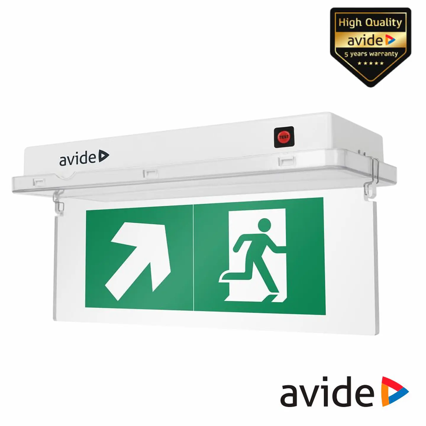 Aplique Emergência Horizontal LED 3.8W C/8 Sinaléticas AVIDE 1