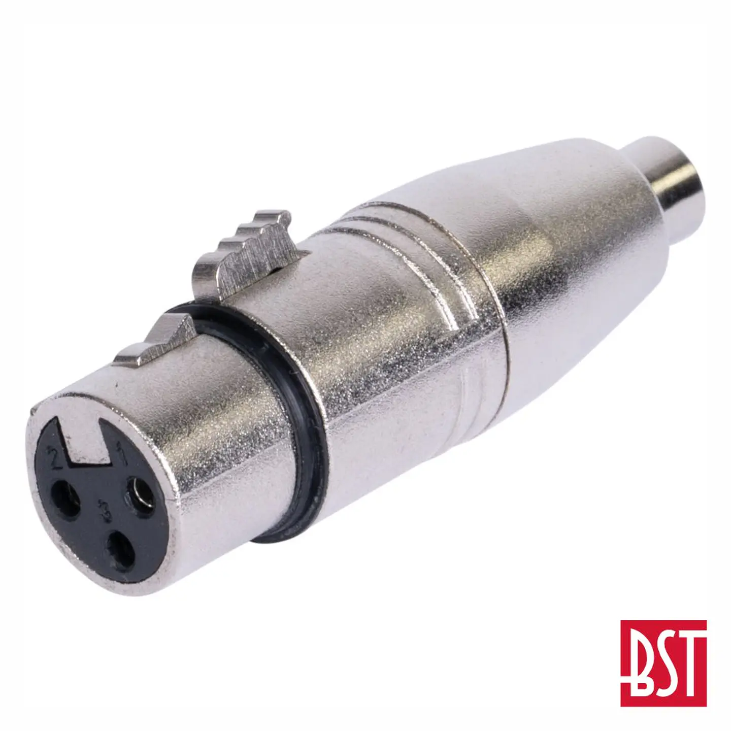 Ficha Adaptadora XLR 3p Fêmea / RCA Fêmea BST 1