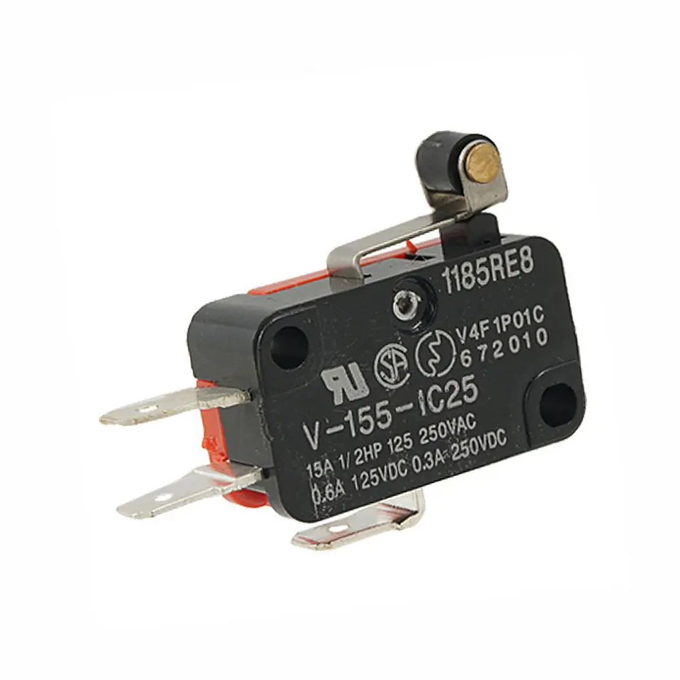Comutador Micro Switch 15A C/ Patilha Pequena e Rodízio 1