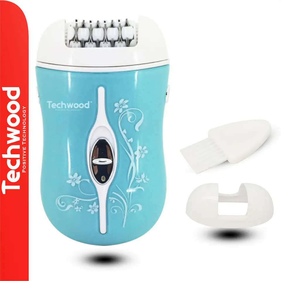 Depiladora Elétrica C/ Bateria e Escova TECHWOOD 1