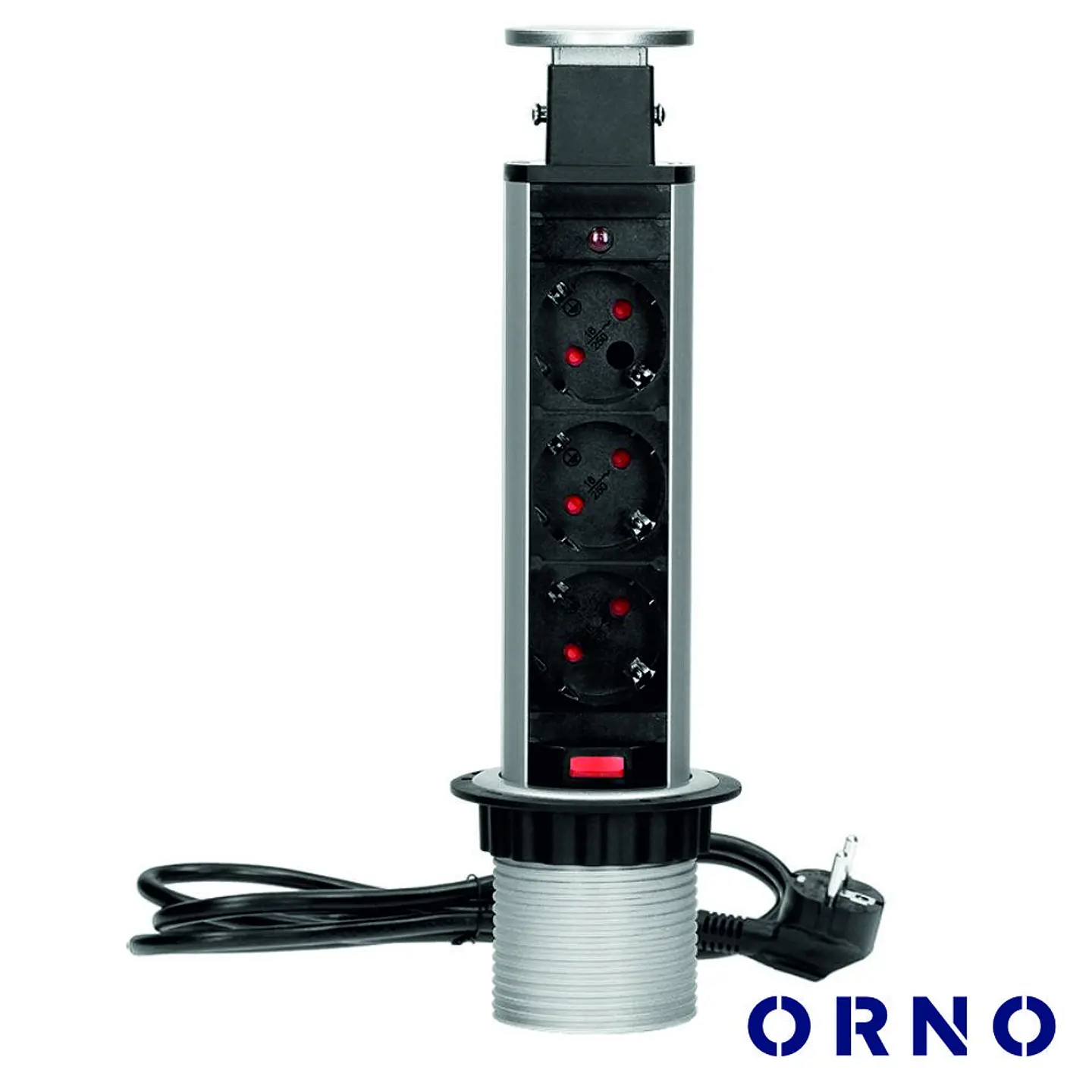 Tomada Elétrica C/ 3 Saídas P/ Secretária ORNO 1