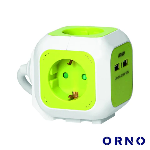 Tomada Elétrica C/ 4 Saídas E 2 USB-A 1.4m ORNO