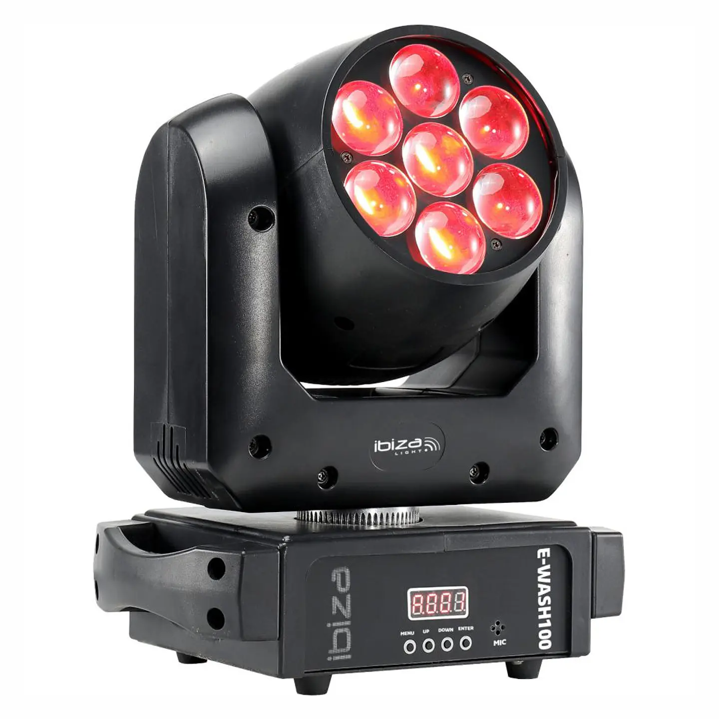 Moving Head 100W Wash RGBW DMX Mic IBIZA 1