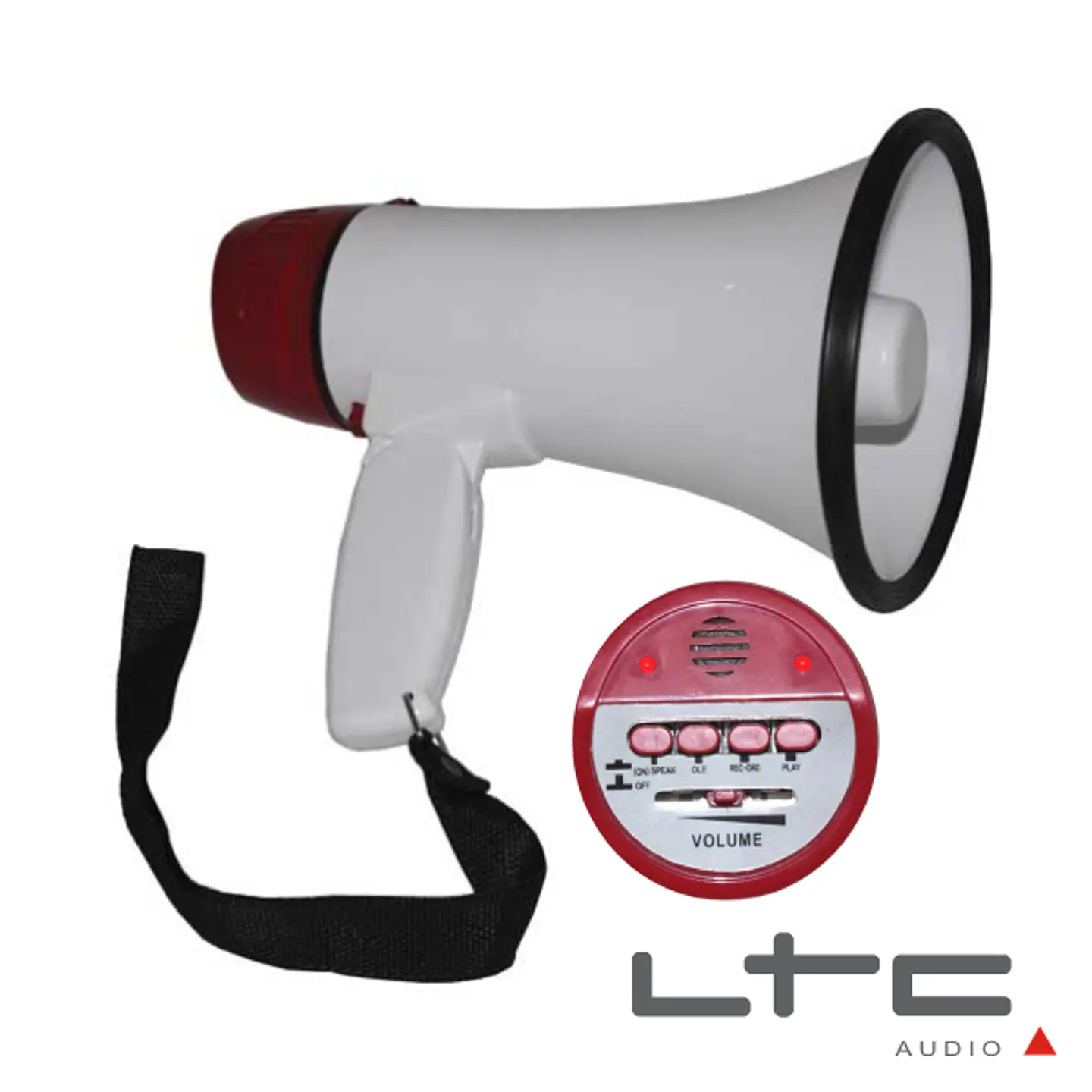 MEGAFONE 20W BAT RECARREGÁVEL REC MIC EMBUTIDO LTC 1