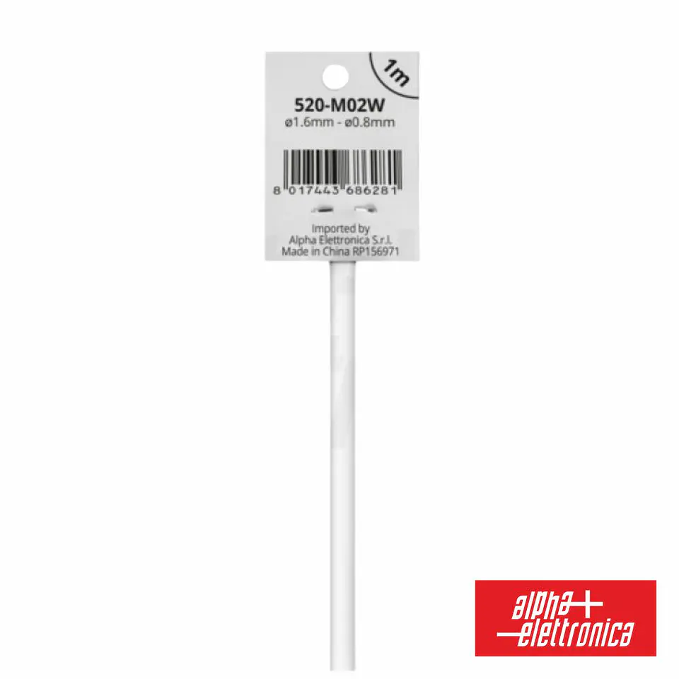 Tubo Manga Termoretrátil 2:1 Ø1.6mm 1M Branco 1