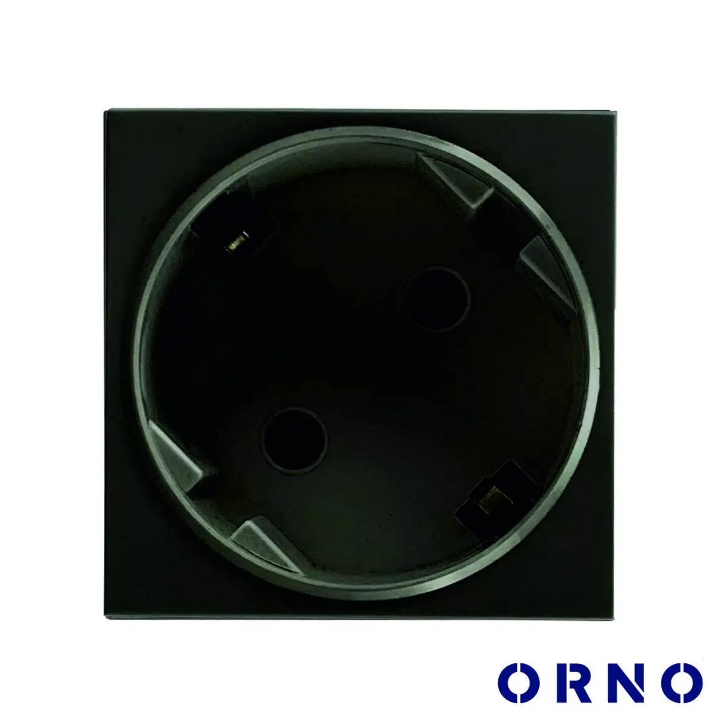 Módulo Schuko 45x45mm P/ Encastrar OR-GM-9010/B ORNO 1