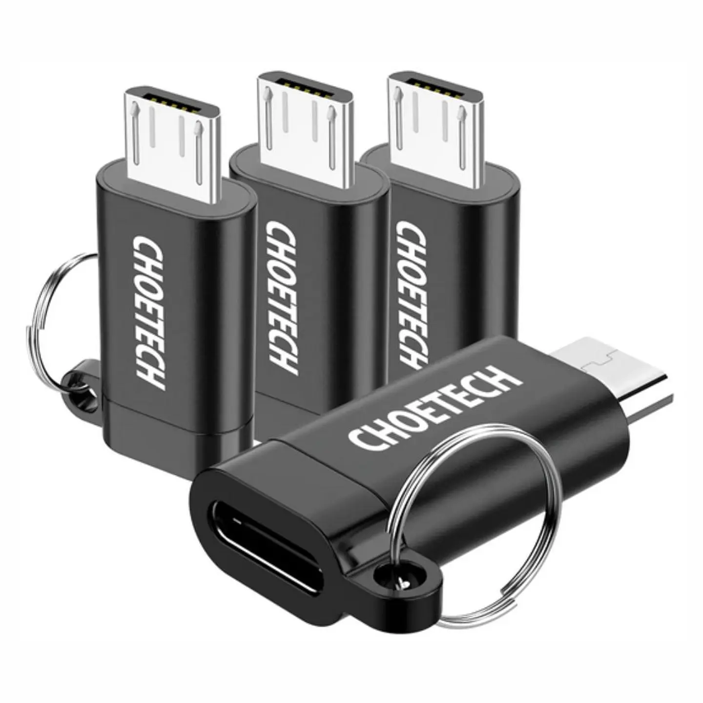 Conjunto 4 Adaptadores USB-C Fêmea / MicroUSB Macho 1