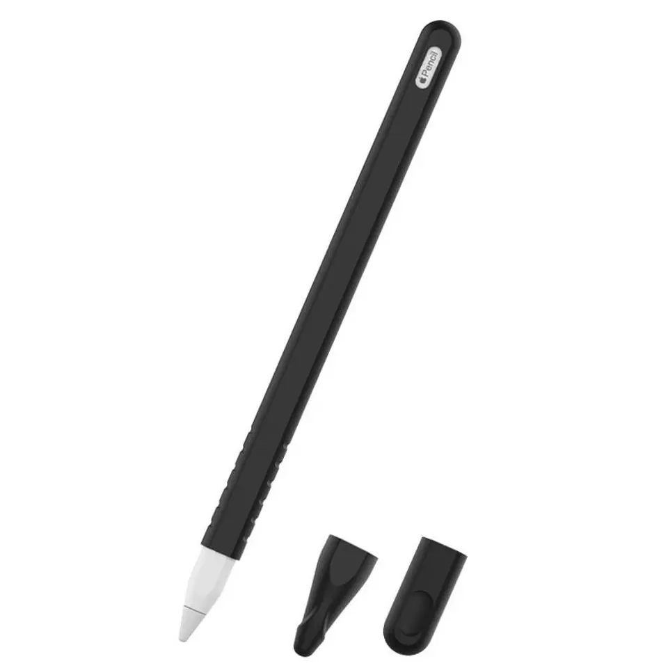 Capa Silicone Preta P/ Caneta APPLE PENCIL 2 1