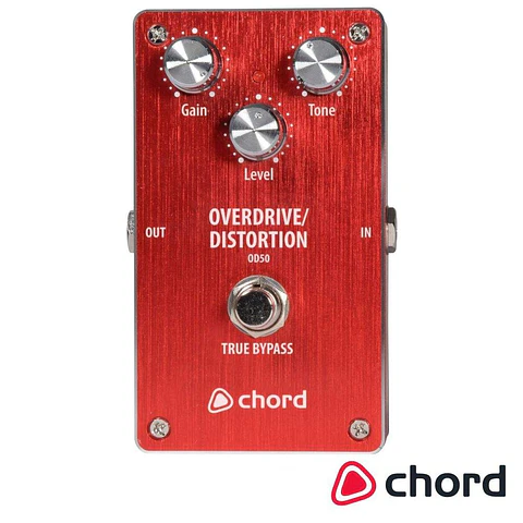 Pedal Overdrive/Distortion P/ Guitarra CHORD