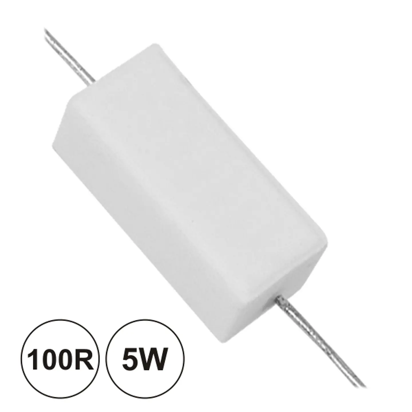 RESISTÊNCIA BOBINADA 100R 5W 1