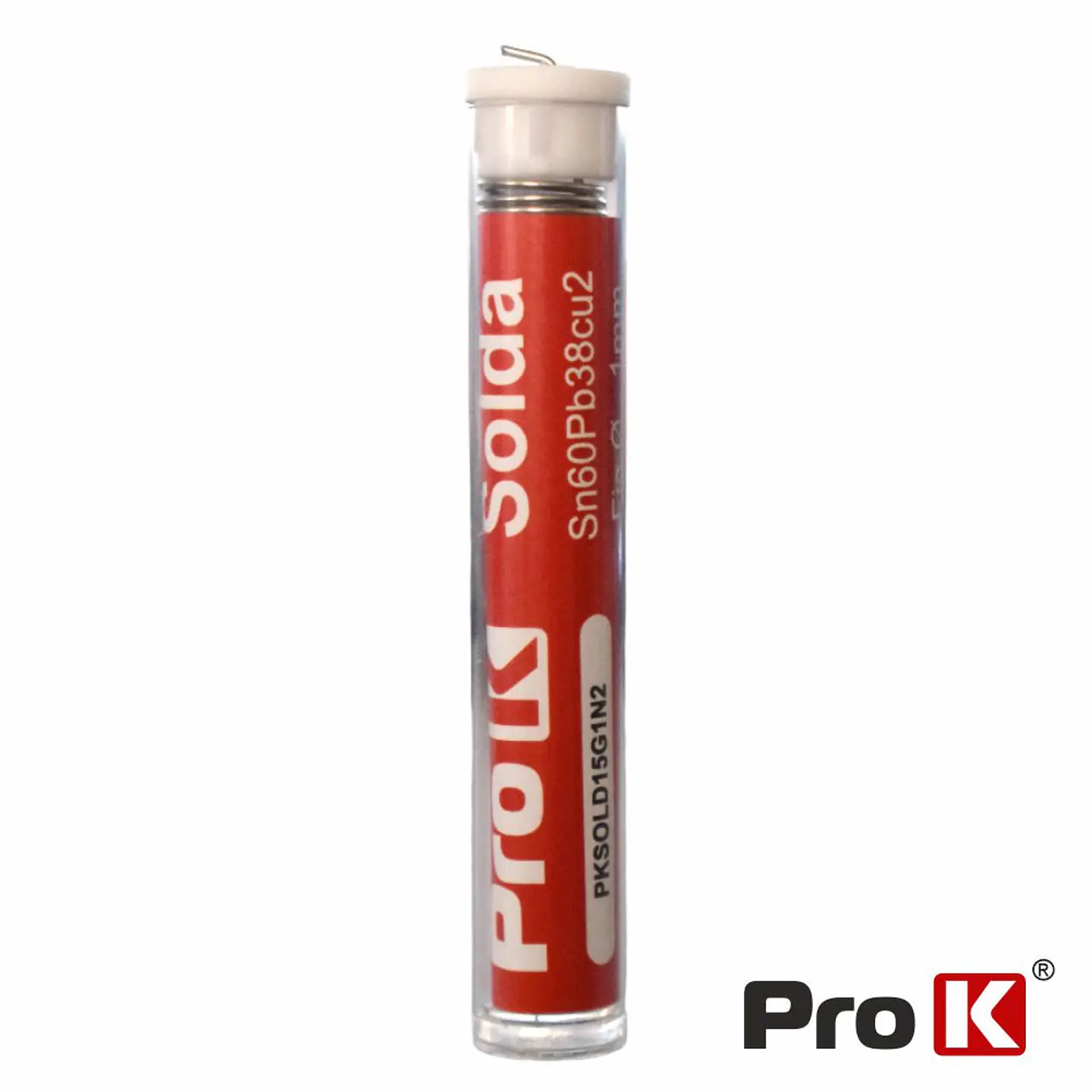 Solda 1mm Sn60Pb38Cu2 15g PROK 1