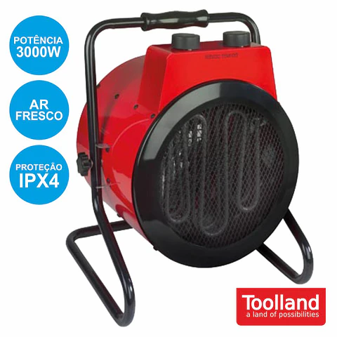 TERMOVENTILADOR INDUSTRIAL 3000W IPX4 TOOLLAND