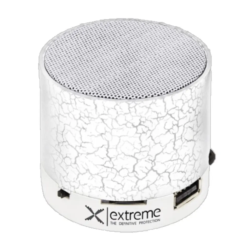 COLUNA BLUETOOTH PORTÁTIL 3W SD/BAT/LED BRANCO 1