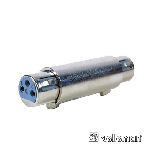 FICHA ADAPTADORA XLR 3P FÊMEA / XLR 3P FÊMEA