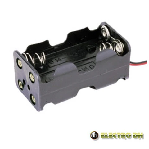 SUPORTE P/ 4 PILHAS AA C/ FIOS EDH