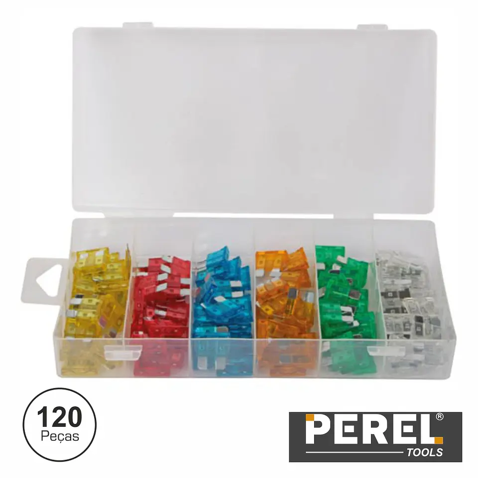 CAIXA C/ FUSÍVEIS RÁPIDOS 5-30A 120X PEREL 1