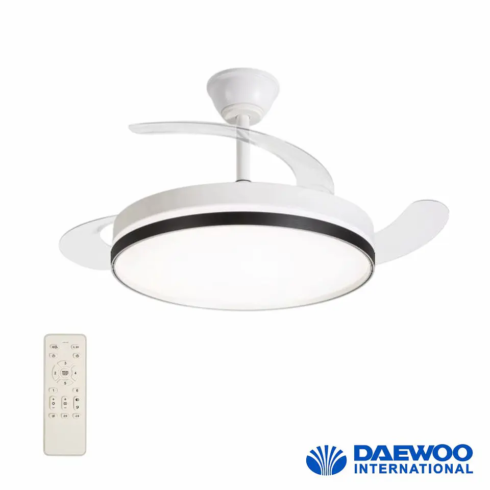 Ventoinha De Teto 30W 106cm C/ Iluminação LED 36W C/ Comando 1