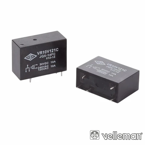 RELÉ 12VDC INTERRUPTOR UNIPOLAR 10A/12V