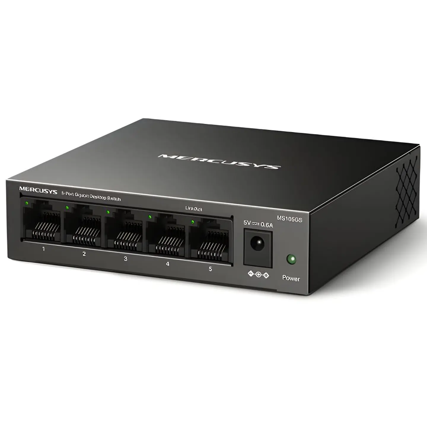 Switch de Rede PoE Ethernet 1GB/s 5 Portas RJ45 1
