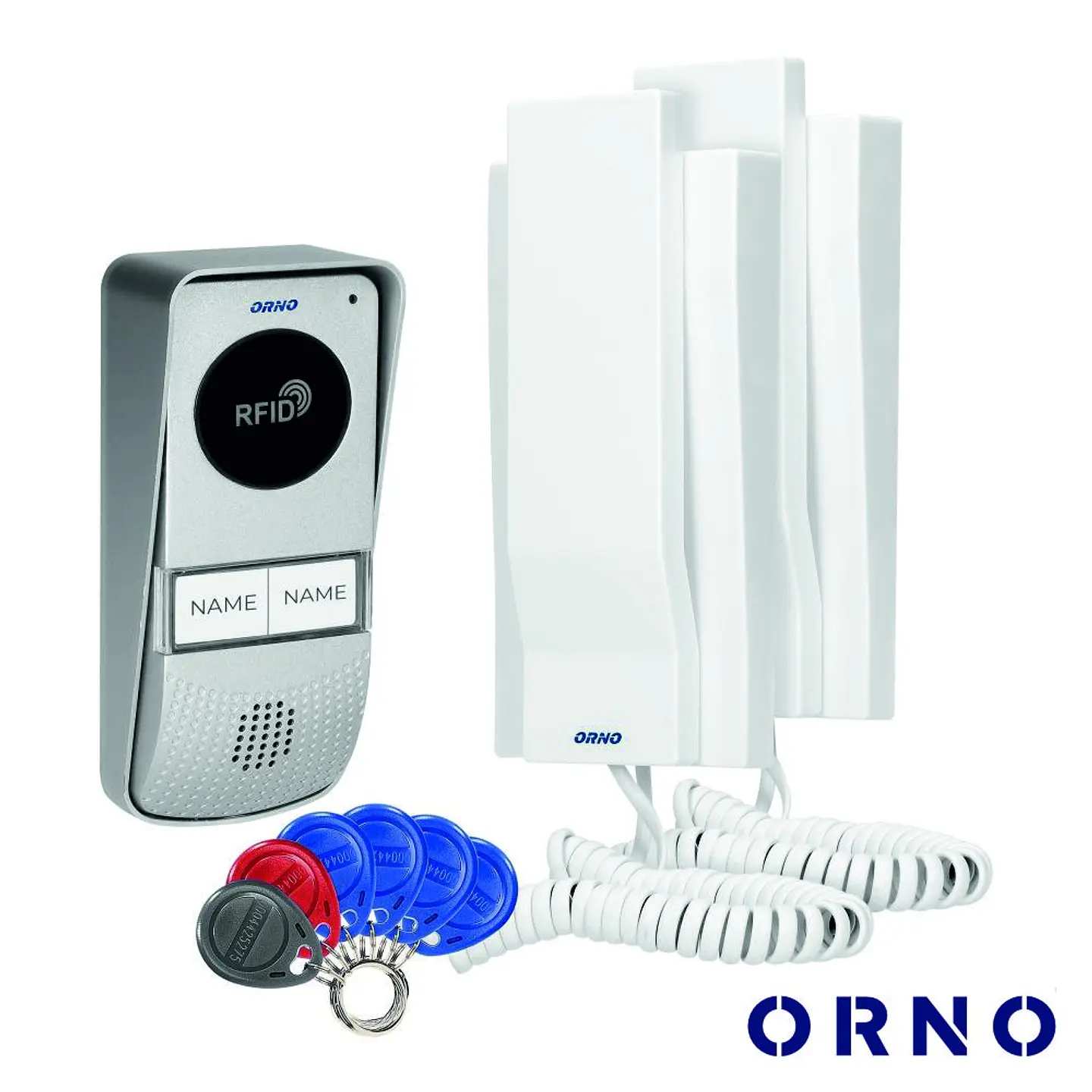 Campainha C/ 2 Intercomunicadores E Sensor RFID ORNO 1