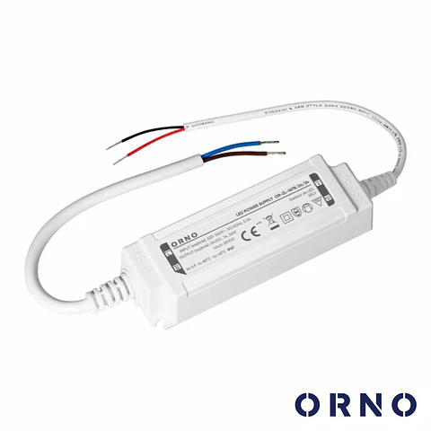 Fonte de Alimentação P/ Fitas LED 24V 24W 1A IP67 ORNO