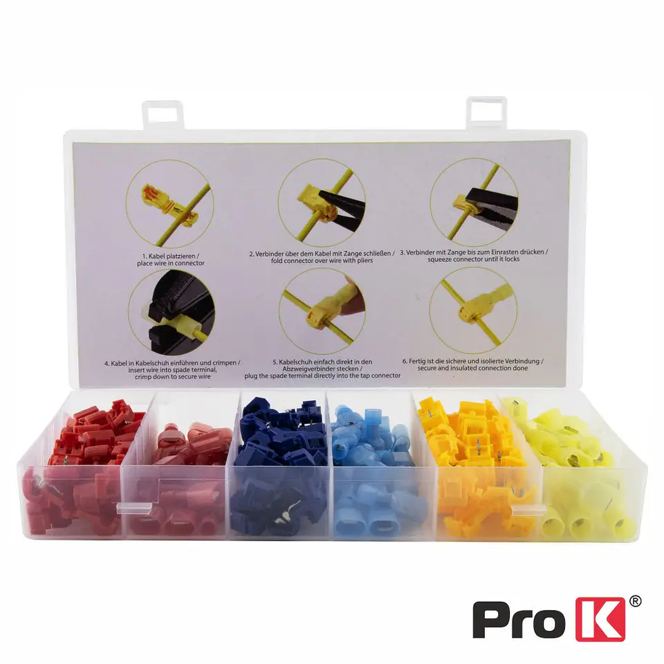 Conjunto de 120 Terminais Quick Splice PROK 1