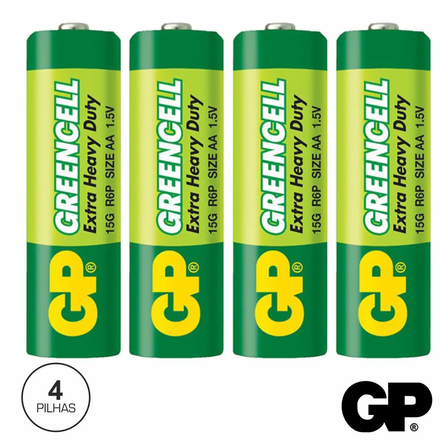 PILHA ZINCO-CARVÃO LR6/AA 1.5V 4X GP 1