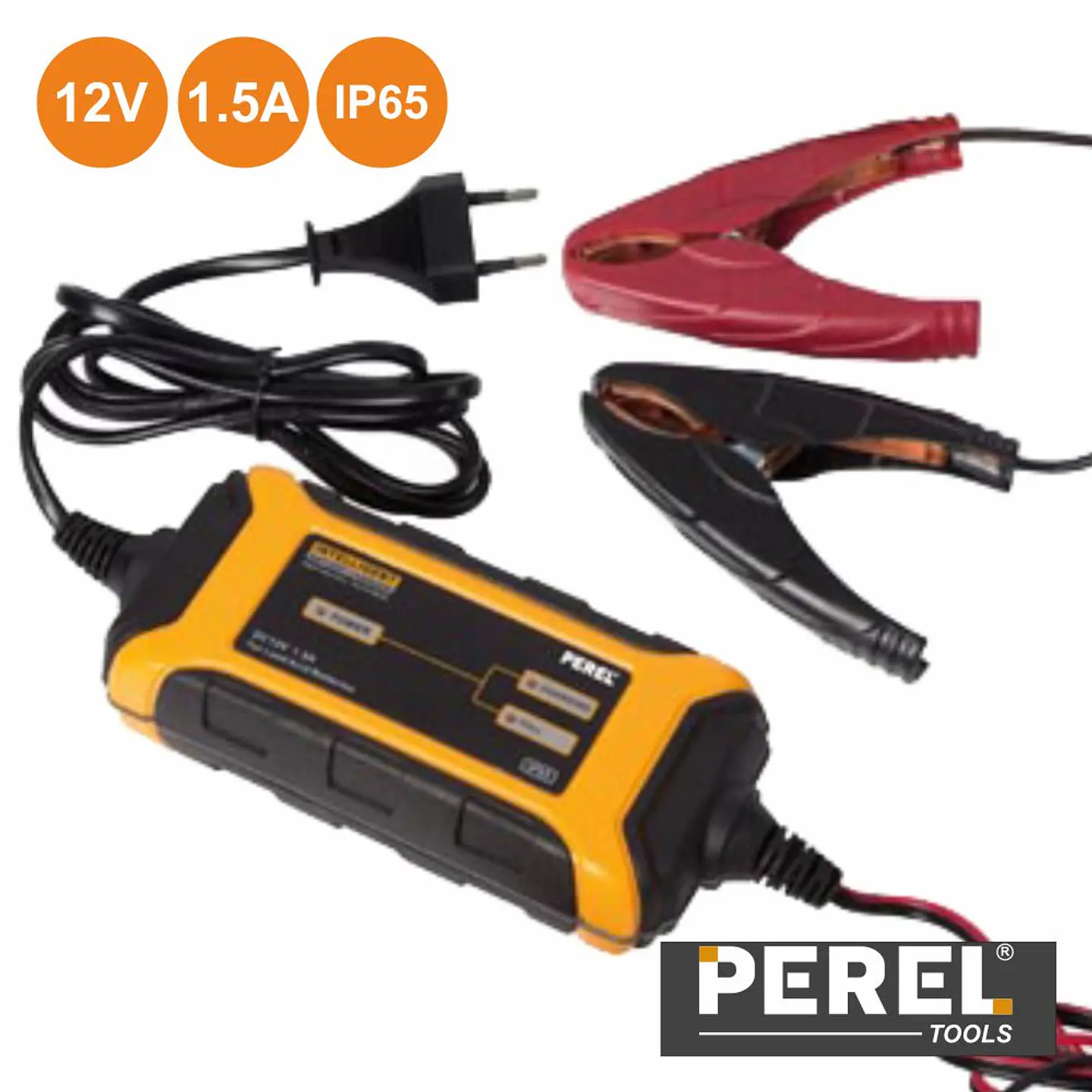 CARREGADOR DE BATERIAS CHUMBO 12V 1.5A IP65 PEREL 1