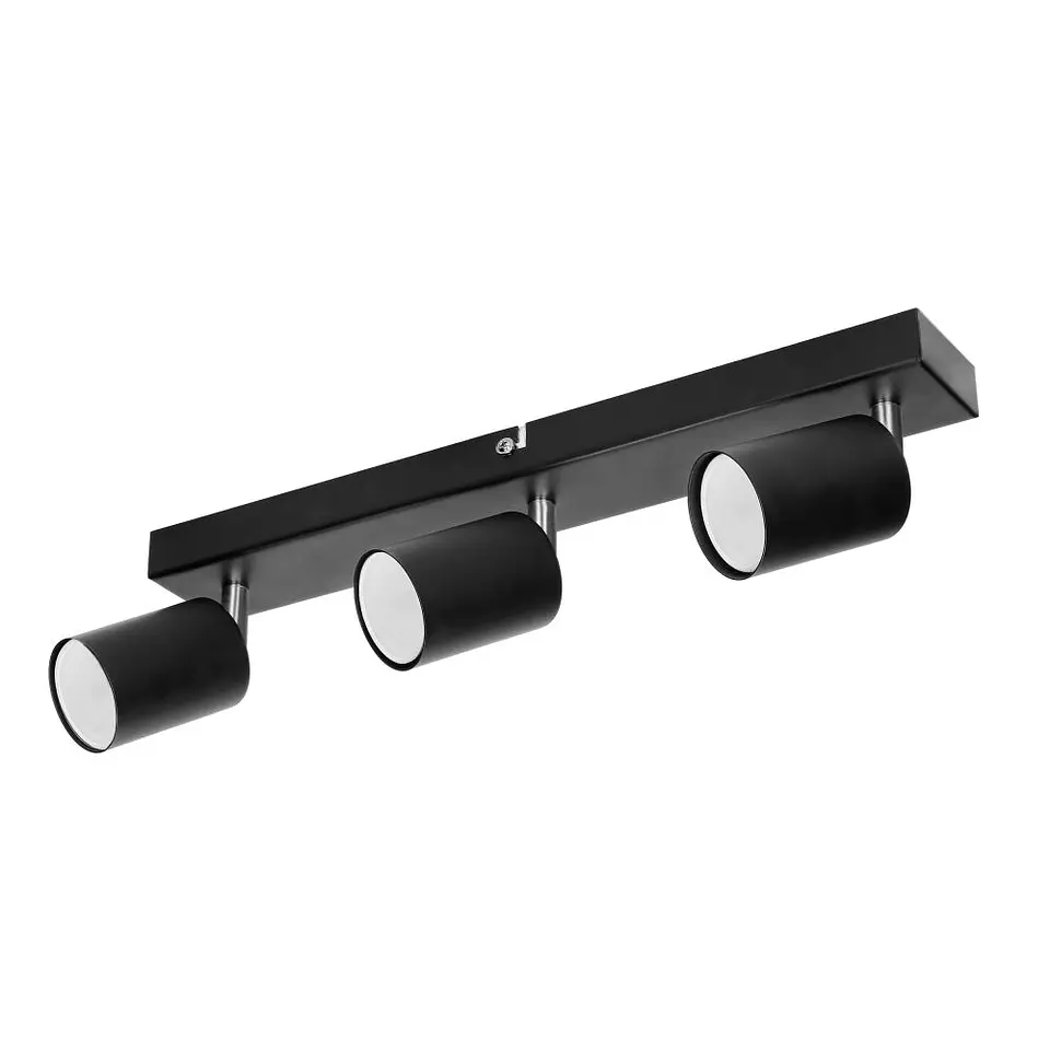 Candeeiro LED Teto/Parede 3x50W 140mm Preto ADVITI 1