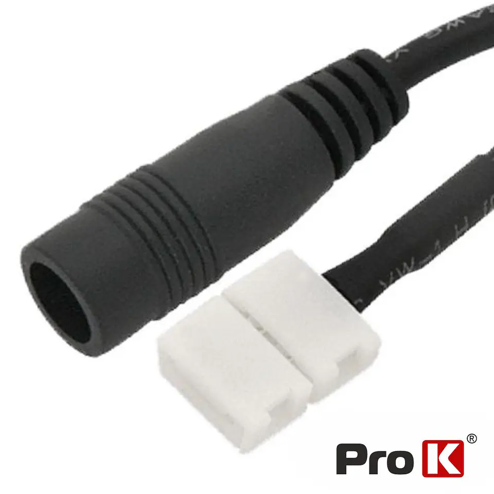 CABO DC 2.1/5.5 P/ FITA DE LEDS MONOCOR 8MM PROK 1