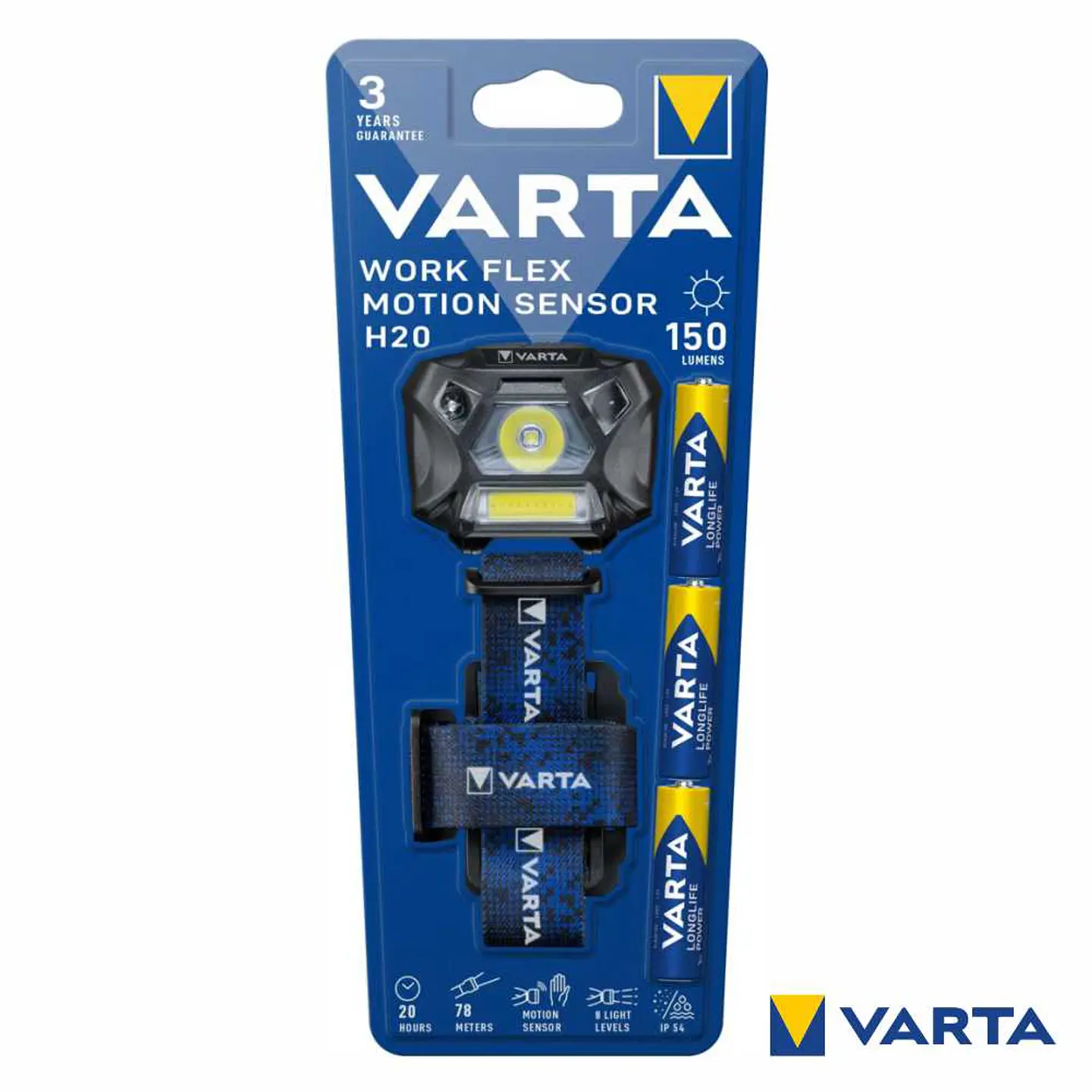 Lanterna de Cabeça LED COB 150lm VARTA 1