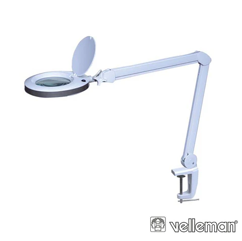 Candeeiro C/ Lupa Bancada 8 Dioptrias 80 LEDS 8W VELLEMAN