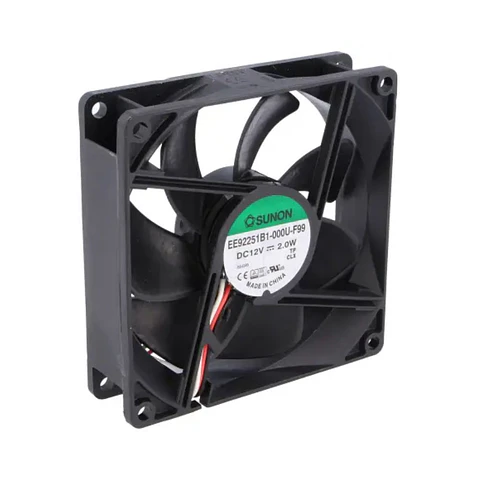 Ventoinha 12VDC 92x92x25mm 3 Fios EE92251B1-000U-F99 SUNON