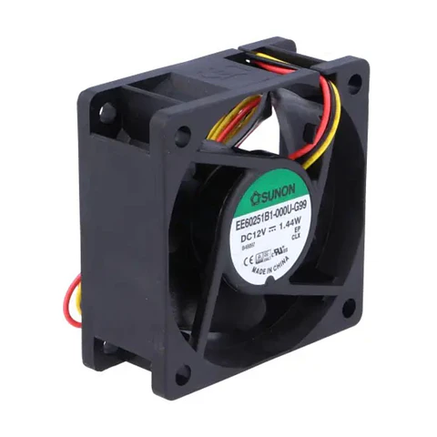 Ventoinha 12VDC 60x60x25mm 3 Fios EE60251B1-000U-G99 SUNON