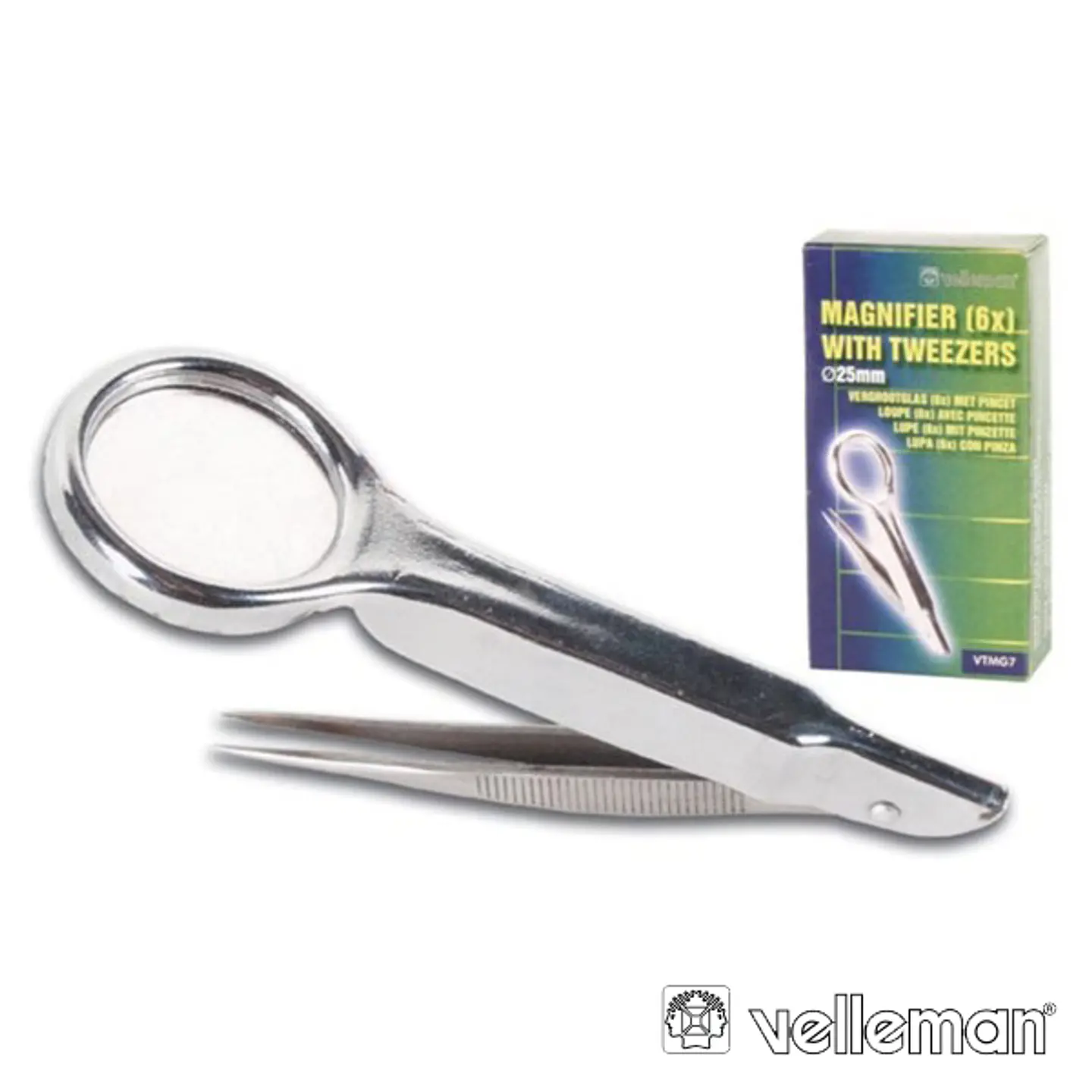 LUPA Ø25MM 6X C/ PINÇA 60MM VELLEMAN 1