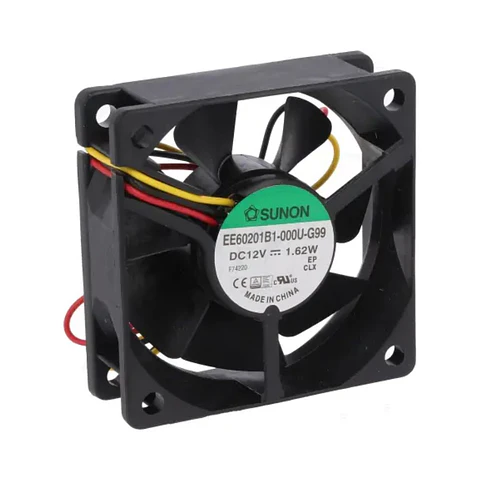Ventoinha 12VDC 60x60x20mm 2 Fios EE60201B1-000U-G99 SUNON